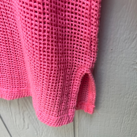 Mesh Women's Top in Vibrant Pink - Picture 4 of 5
